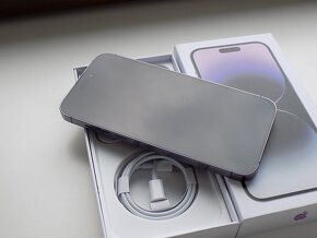 APPLE iPhone 14 Pro MAX 256GB Deep Purple-ZÁRUKA -TOP-100%ba - 4