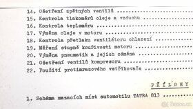 Tatra 813 technologické listy, Tatra 815 ošetřování - 4
