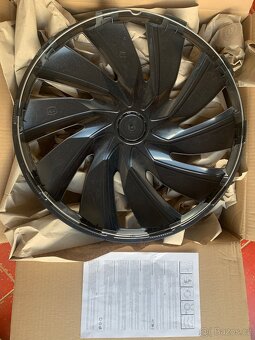 Poklice na auta Turbo Silver Black 17 palců - 4