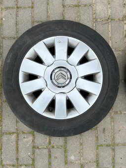 15" ALU Kola 4x108 Citroën + letní pneu Continental - 4