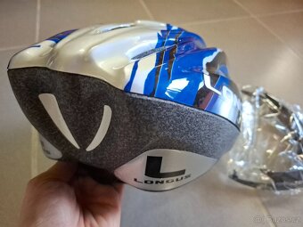 -NOVÁ- Cyklo helma na kolo Longus vel. S/M a L/XL č-m-s - 4