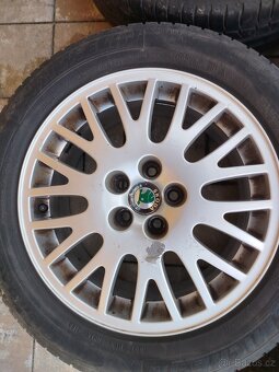 Orig ALU kola škoda 6.5Jx16 205/55 R16 - 4
