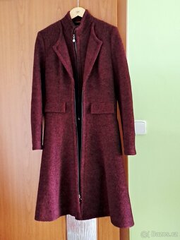Dámský vlněný zimní kabát, velikost M/L, G.Páralová - 4