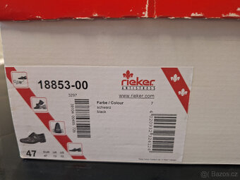 Pánské černé společ. boty, Rieker - 4