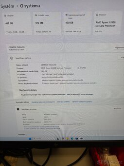 Počítač Ryzen5-2600 / 16GB / 500GB NVMe / Win11 ZAR - 4