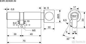 Vložka Richter Czech EXR.30/40K.NI - 4