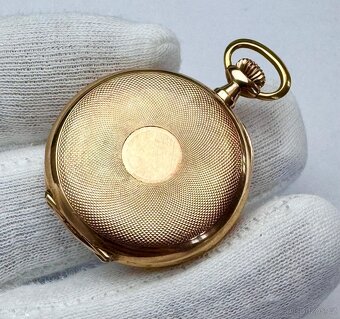 14K ZLATÉ ART DECO KAPESNÍ HODINKY - JEPTIŠKY - FUNKČNÍ - 4
