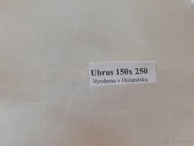 Prodám látkový ubrus o rozm. 250 x 150 cm VELKÝ - 4
