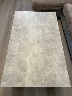 Konferenční stolek IGUAN - beton/bíla - 4