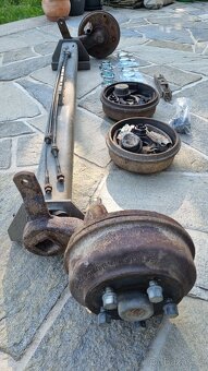 Náprava BPW + bubny, čelisti, příslušenství – Humbaur, 3 t - 4