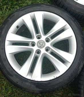 Originál alu disky Opel letní + zimní pneu - 4