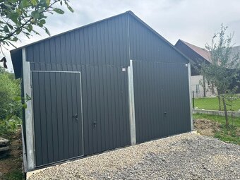 Plechová garáž 6x5m - 4