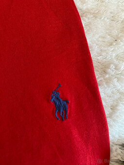 Červené stylové tričko Ralph Lauren - L - 4