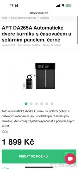 Automatické dvířka do kurniku ze solarem - 4