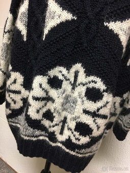 LUXUSNÍ svetr - huňáč - OBR - vlna - mohér - 4