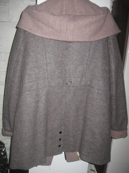 elegantní vlněný kabát šedolila XL/42 pošta zdarma - 4