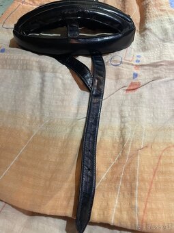 kožená přilba  - helma  na kolo - 4