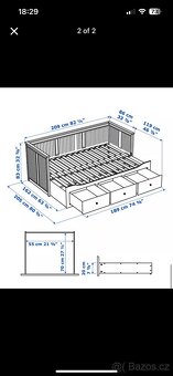 Rozkládací postel Ikea Hemnes - 4