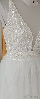 Krásné nové princeznovské svatební šaty -m/l - 4