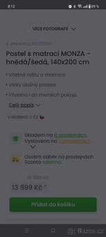 Postel 200140 s úložným prostorem - 4
