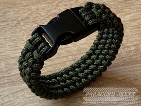 PARACORD náramek (18 cm) oliv - 4