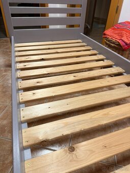 Dřevěná postel 90x200, od truhlare - 4
