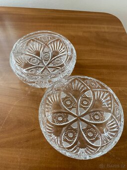 Staré dózy broušené sklo - 4