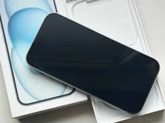 iPhone 15 Blue BATERIE 100% TOP - 4