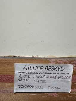 Jan Míka obraz Statek olej, textil - 4