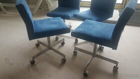 atypické židle otočné na kolečkách - 4