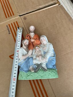 Porcelánový BETLÉM ručně malovaný biskvit Žacléř - 4