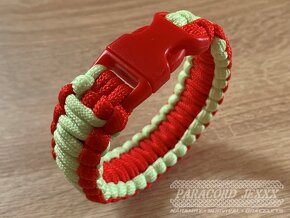 PARACORD náramek (18 cm) svítí ve tmě - 4