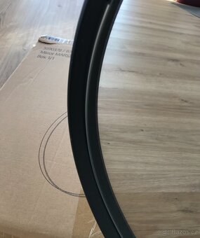 Kulaté zrcadlo černé-nové JYSK - 4