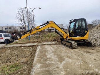 Bagr JCB 8085. Klima, 2x lyžica, kosačka. - 4