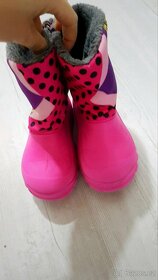 Nádherné nepromokavé růžové zimní boty Barbie - 4