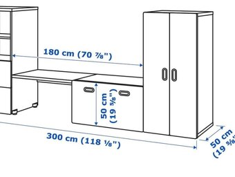 Ikea Stuva 2 kusy úložná lavice/ dětský stůl - 4