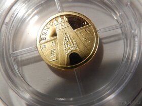 Zlatá investiční mince - BRNO- Dobová pohlednice - 4