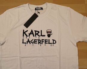 Pánske tričko  Karl Lagerfeld - biele - 4