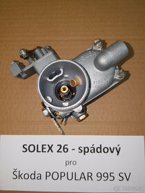 Karburátor Solex 26 po repasi - Škoda Popular, Rapid, Walter - 4