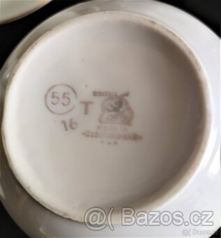 Nabízím porcelánovou sadu na kávu Bohemia - neúplnou - 4
