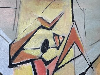 František Hudeček 1935, akvarel a tuš, dobový rám - 4