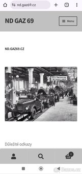 Gaz 69, Uaz, ARO M461 - brzdová čelist - ORIGINÁL - 4