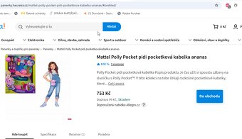 Hrací kabelka ve tvaru ananasu - Mattel Polly Pocket - 4