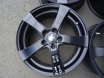 Alu disky černé na Peugeot, 17", 5x108, ET 48, šíře 7,5J - 4