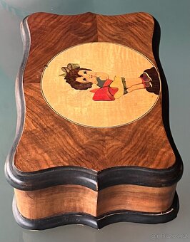 Starožitná šperkovnice, - 4