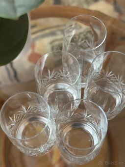 Sada křišťálových sklenic s brusem, objem  0,35 dcl - 4