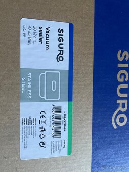 Prodám Vakuovačku Siguro VS-T920SS Dual Seal Professional Va - 4