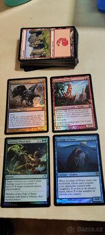 MTG Modro-červený deck ( 70 karet ) + 8 vzácnějších karet - 4