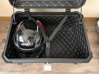 Zadní motokufr TopCase 65L hliníkový stříbrný - 4