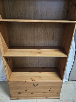 Knihovna Ikea Alve/Leksvik mořidlo antik - 4